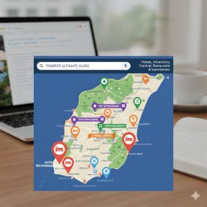 מפת Google maps של טנריף + קרנבל